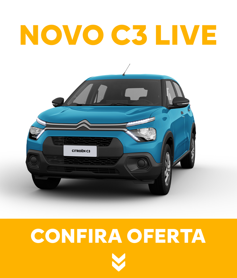 Novo Citroën C3 na versão Live 1.0 MT 24/25